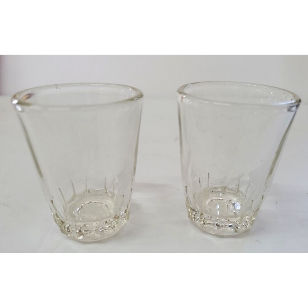 Vintage Clear Shot Glasses - Federal Glass Company - 1.5oz Clear Approx 2”